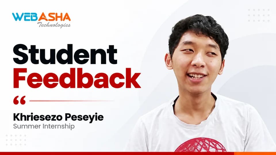 Summer internship student: video testimonial