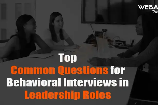 [2026] Top Common Questions for Behavioral Interviews in Leadership Roles