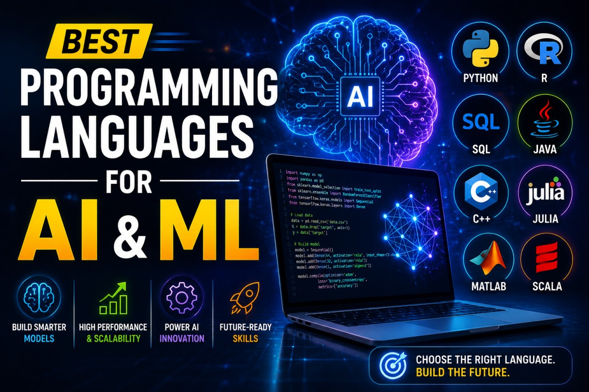 Best Programming Languages for AI and ML
