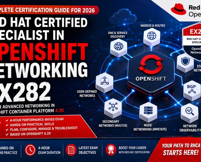 Red Hat Certified Specialist in OpenShift Networking (EX282): Complete Certification Guide for 2026