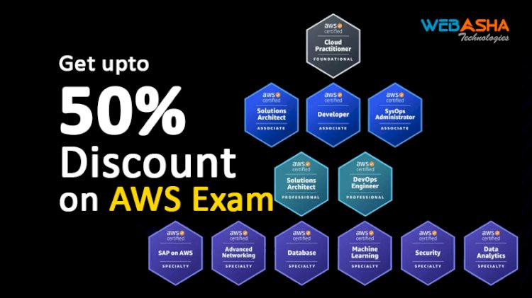 Get upto 50% Discount on AWS Associate | Professional | Specialty Certification Exam Voucher