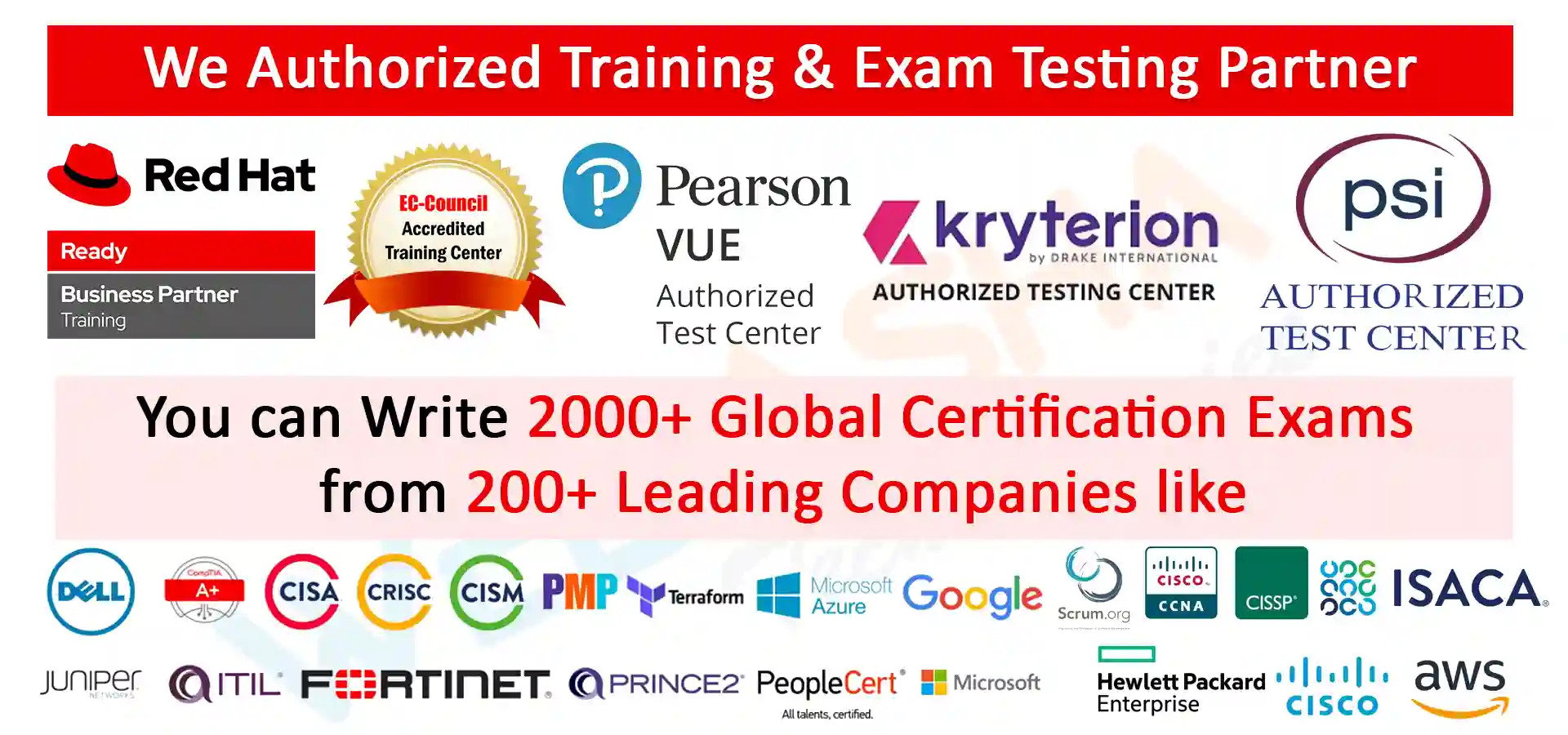 Top Training Institute for IT certifiation exam Center