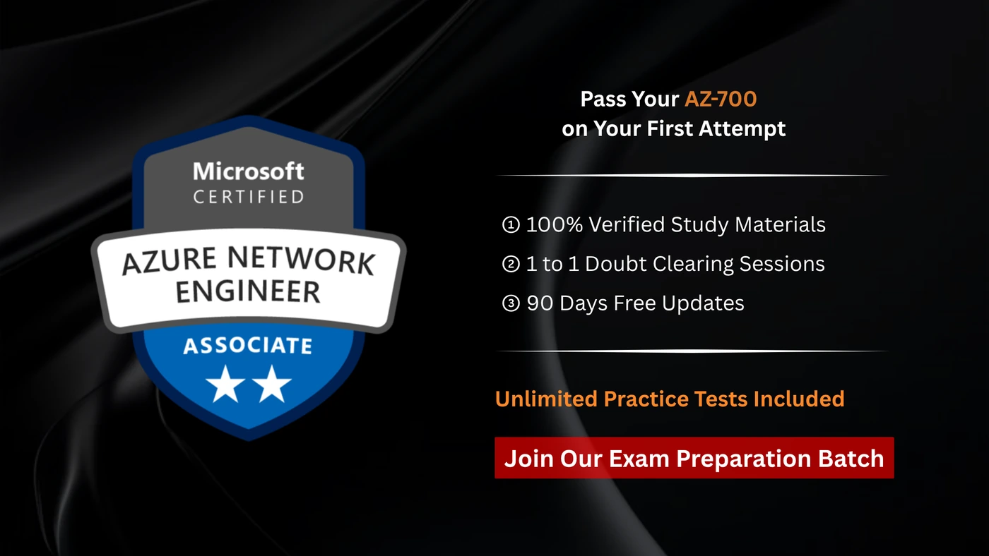 AZ-700 Microsoft Certified: Azure Network Engineer Associate