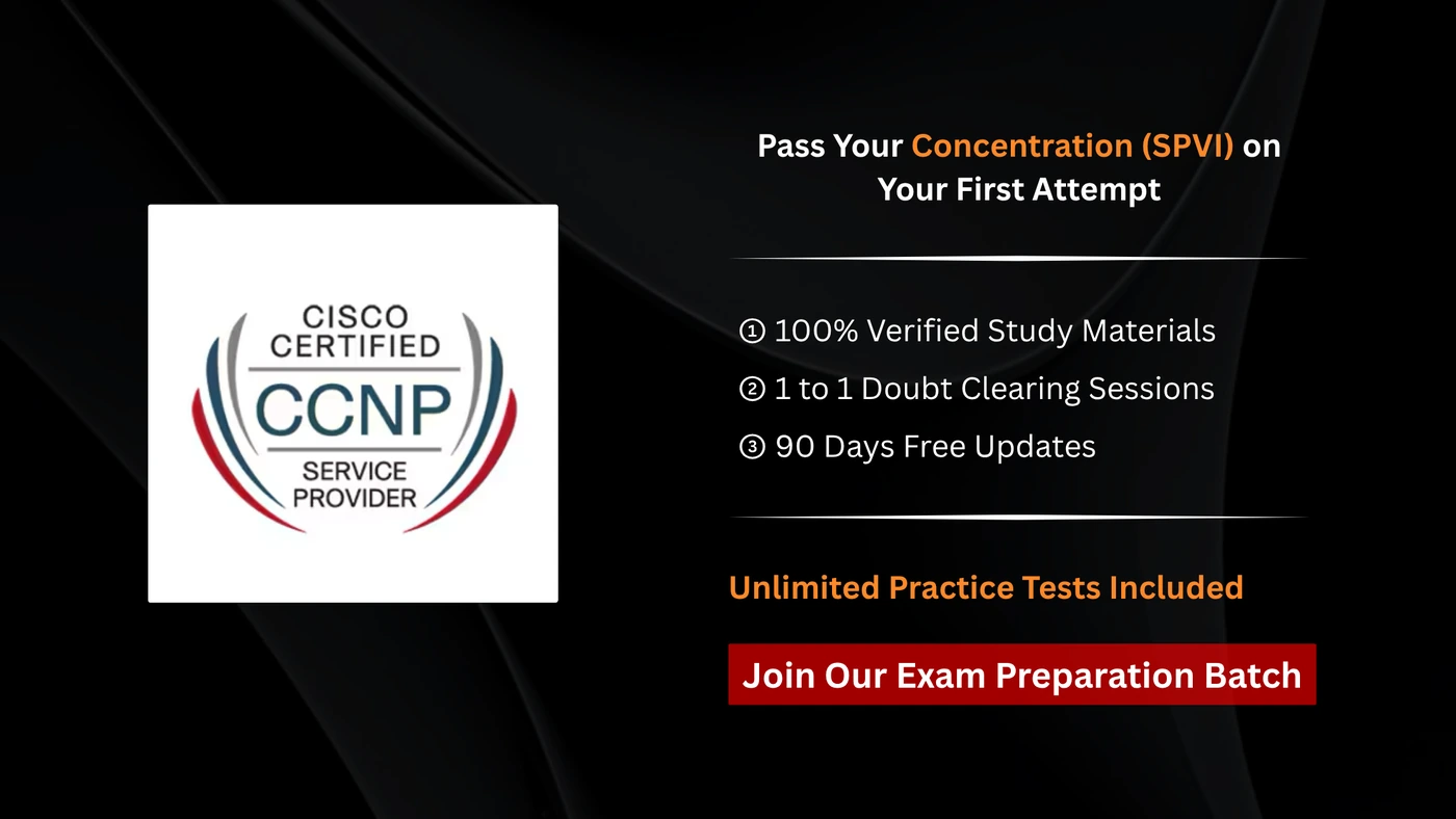 CCNP Service Provider - Concentration (SPVI)