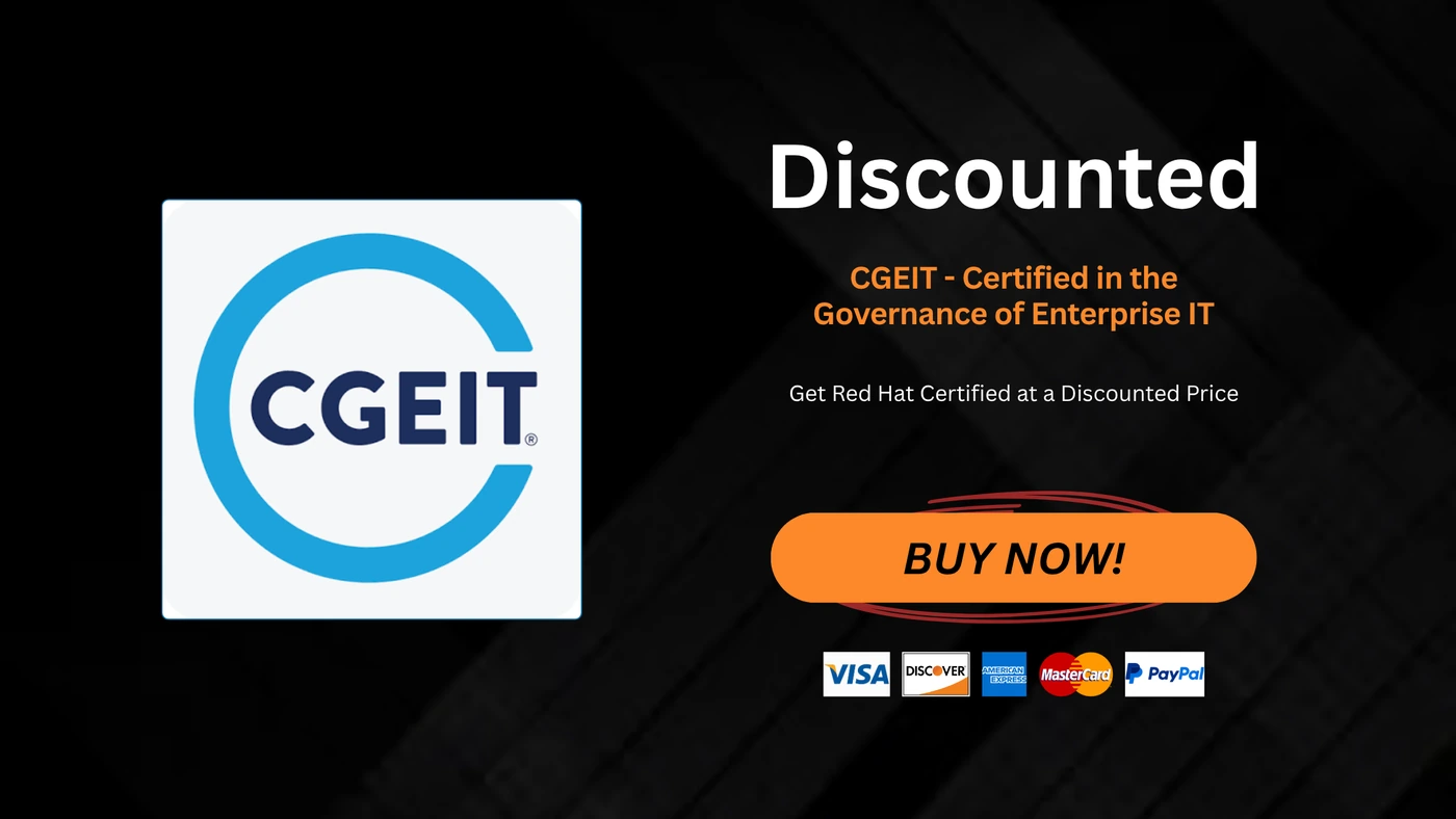 CGEIT - Certified in the Governance of Enterprise IT