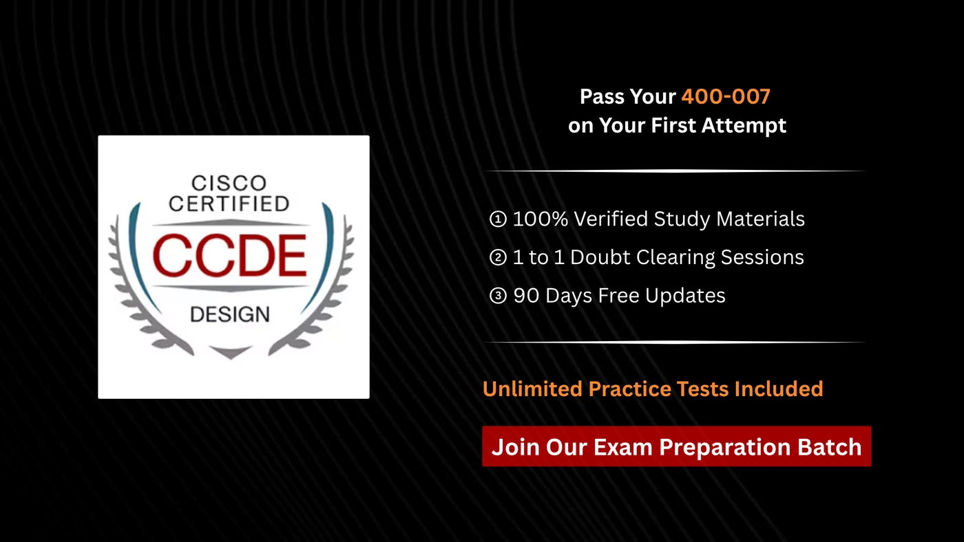 Cisco Certified Design Expert (CCDE) Written