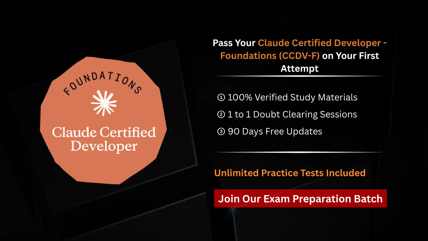 Claude Certified Developer - Foundations (CCDV-F)