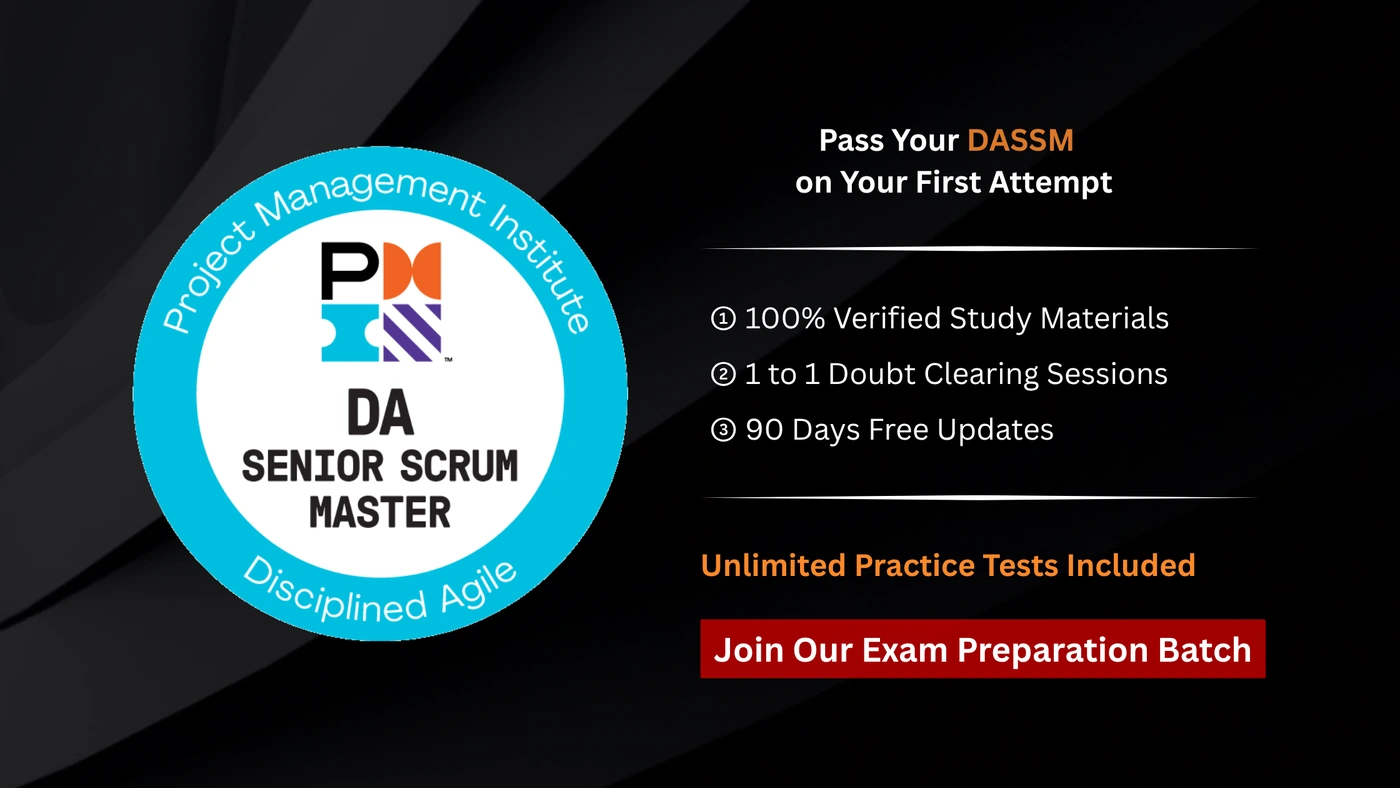 DASSM - Disciplined Agile Senior Scrum Master