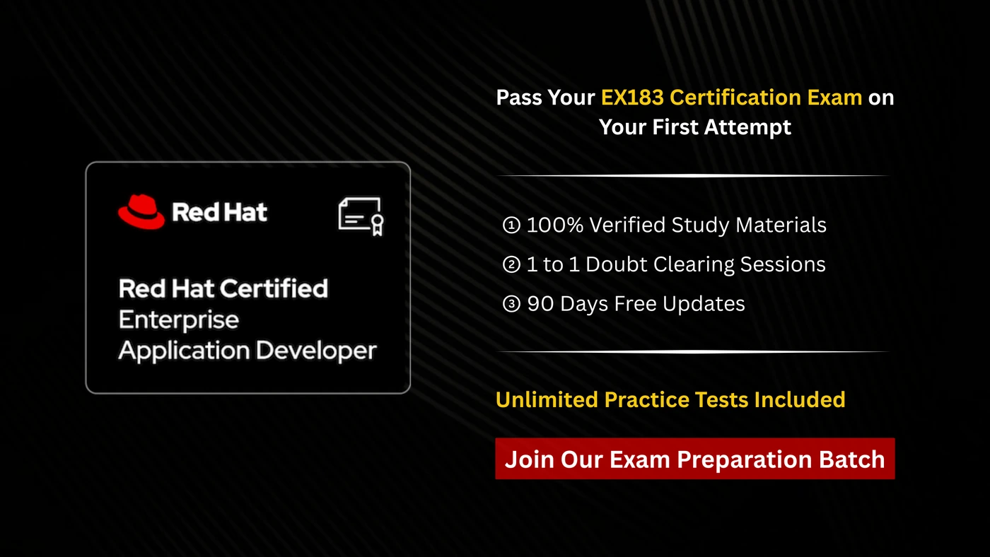 EX183 Red Hat Certified Specialist in Enterprise Application Development