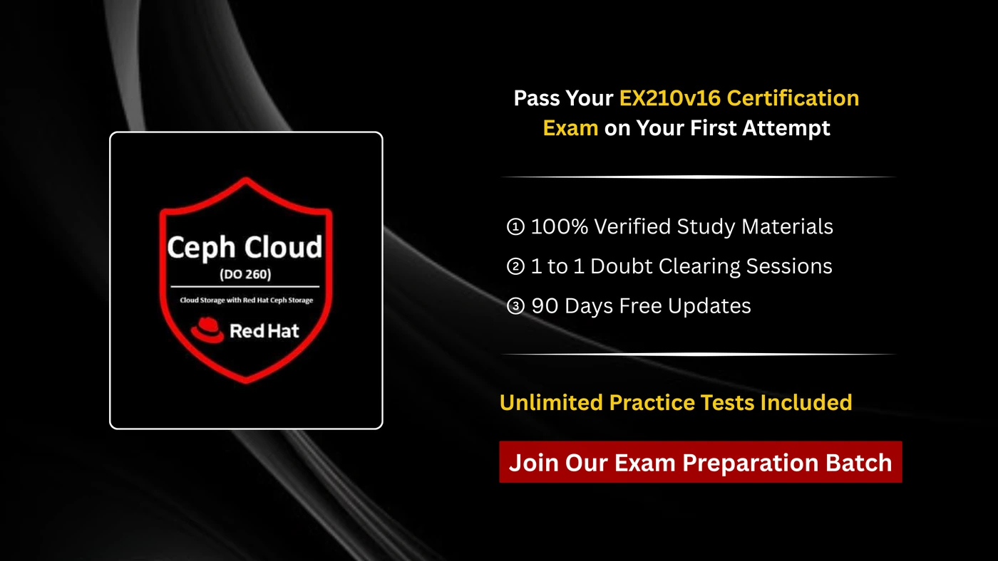 EX260 Red Hat Certified Specialist in Ceph Cloud Storage