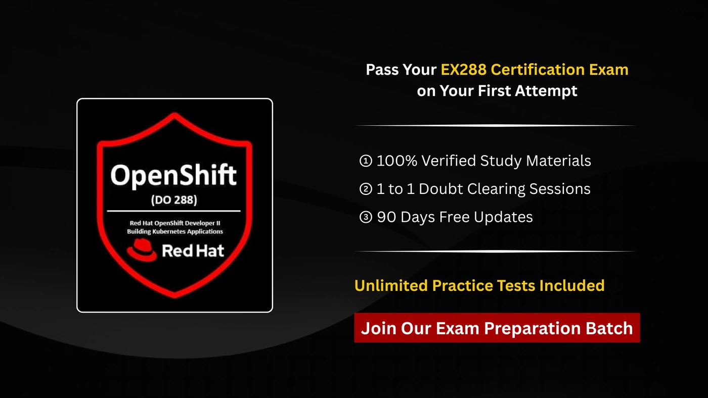 EX288 Red Hat Certified Specialist in OpenShift Application Development