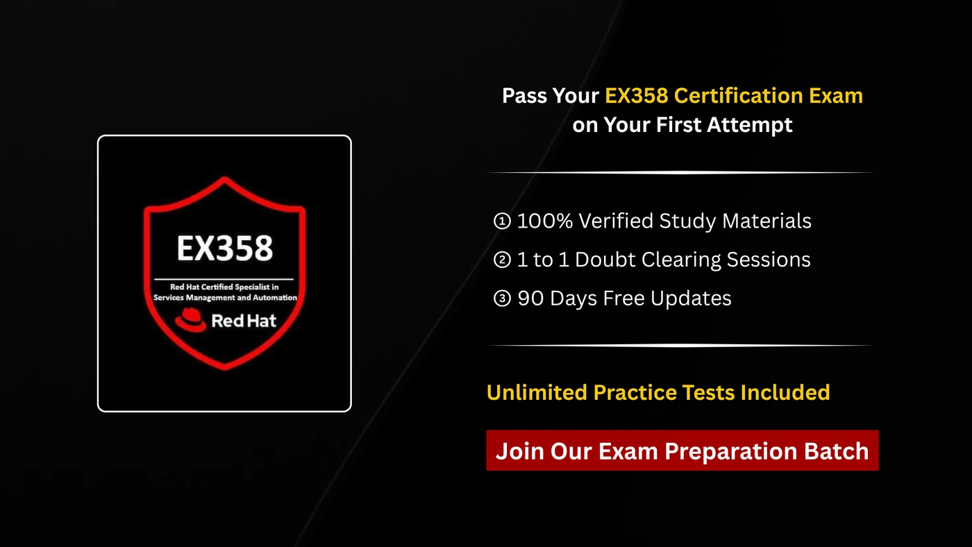 EX358 Red Hat Certified Specialist in Services Management and Automation
