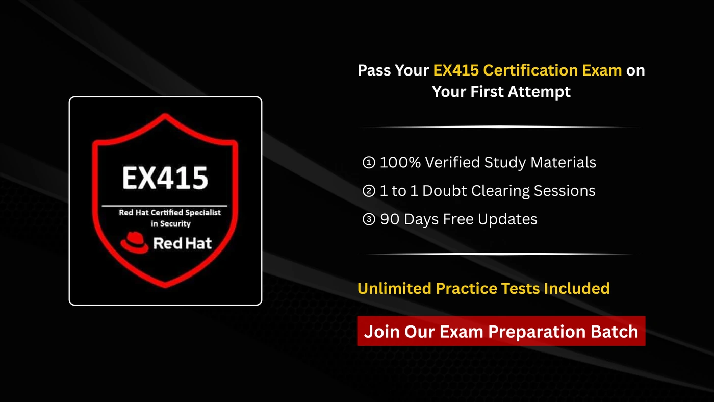EX415 Red Hat Certified Specialist in Security