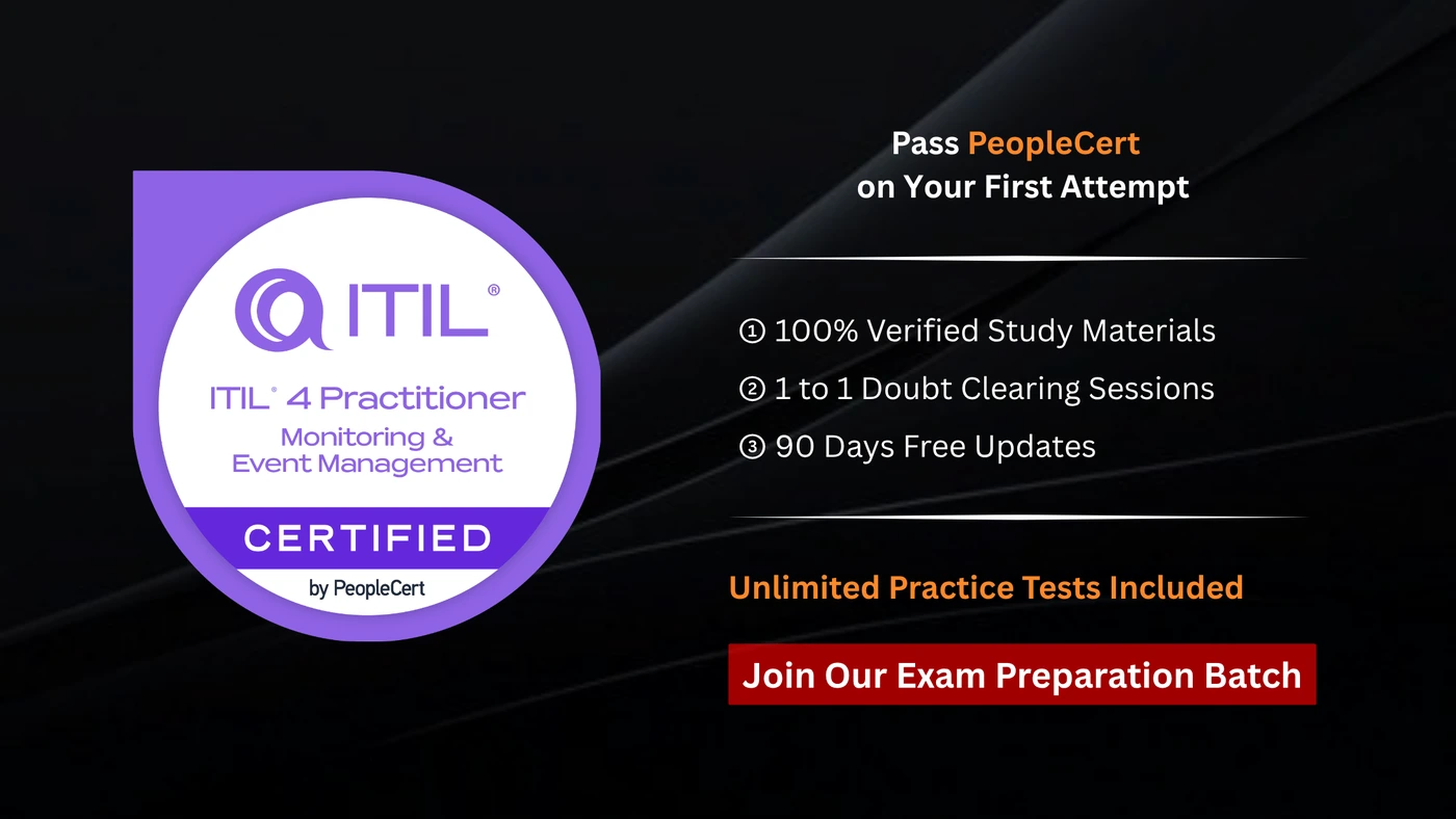 ITIL 4 Practitioner: Monitoring and Event Management