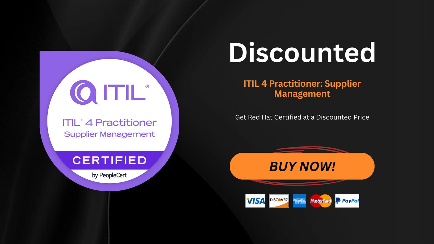 ITIL 4 Practitioner: Supplier Management