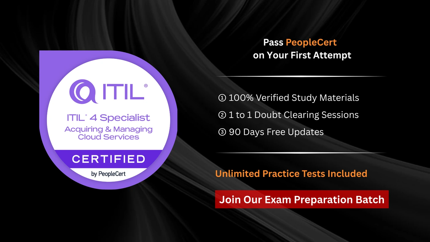 ITIL 4 Specialist: Acquiring & Managing Cloud Services
