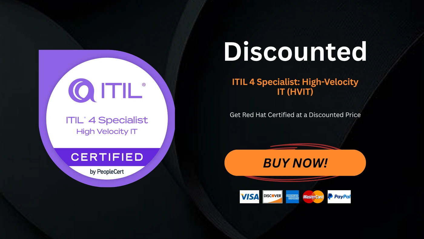ITIL 4 Specialist: High-Velocity IT (HVIT)