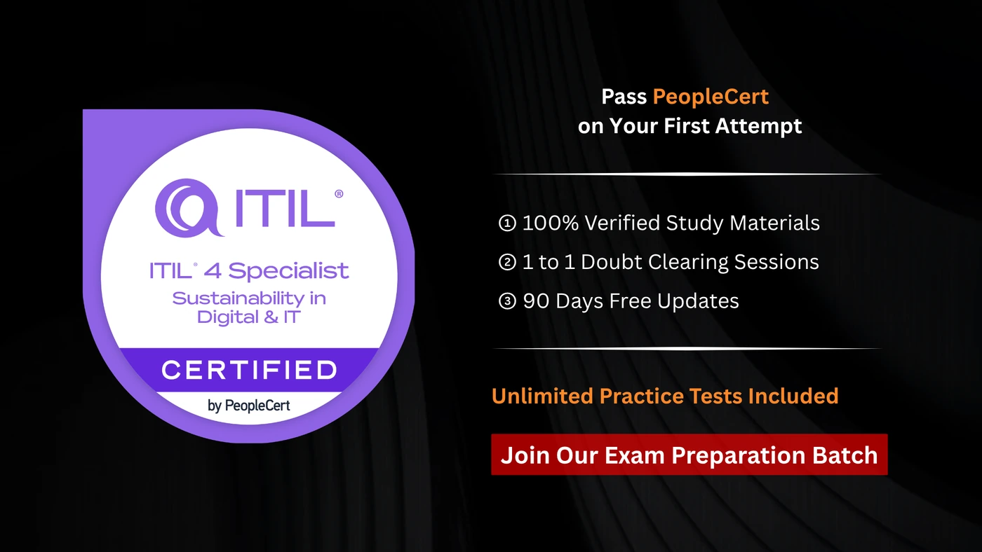 ITIL 4 Specialist: Sustainability in Digital and IT