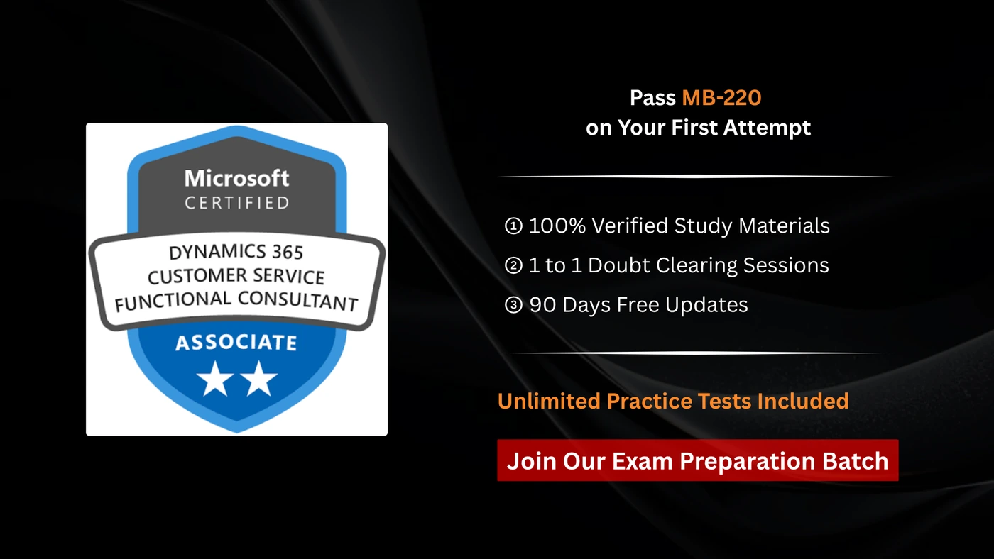 Microsoft Certified: Dynamics 365 Customer Service Functional Consultant Associate