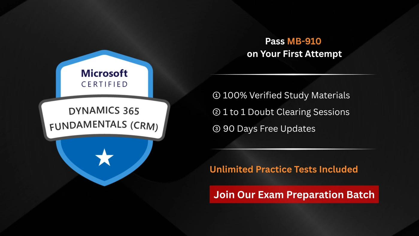 Microsoft Certified: Dynamics 365 Fundamentals (CRM)