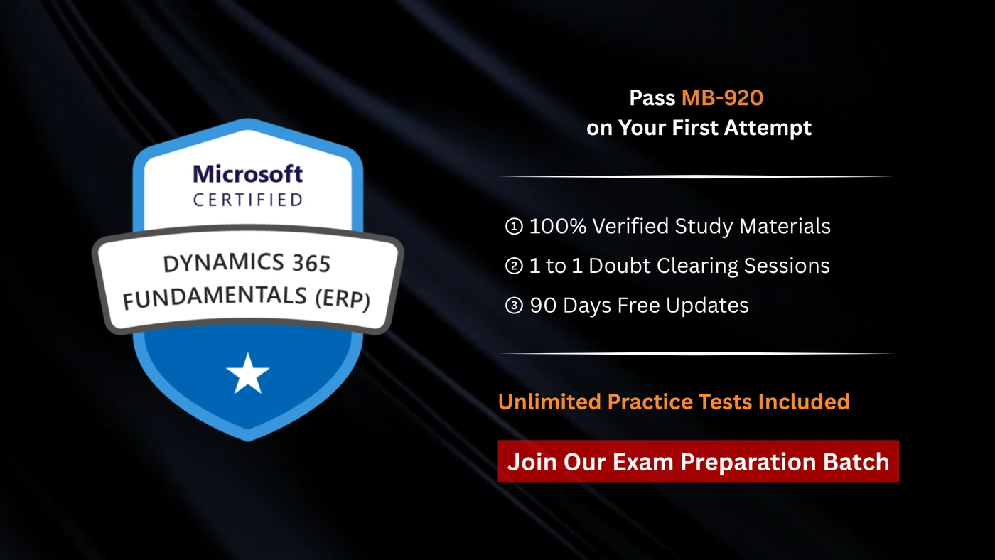 Microsoft Certified: Dynamics 365 Fundamentals (ERP)