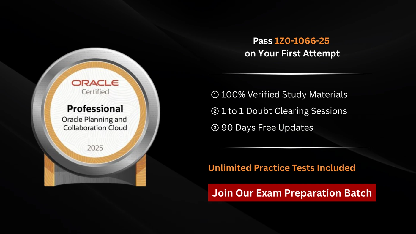 Oracle Planning and Collaboration Cloud 2025 Implementation Professional
