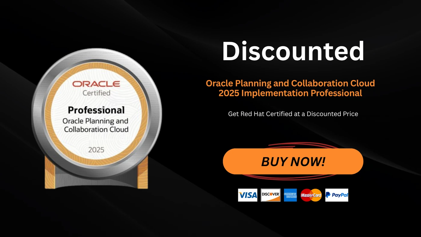 Oracle Planning and Collaboration Cloud 2025 Implementation Professional