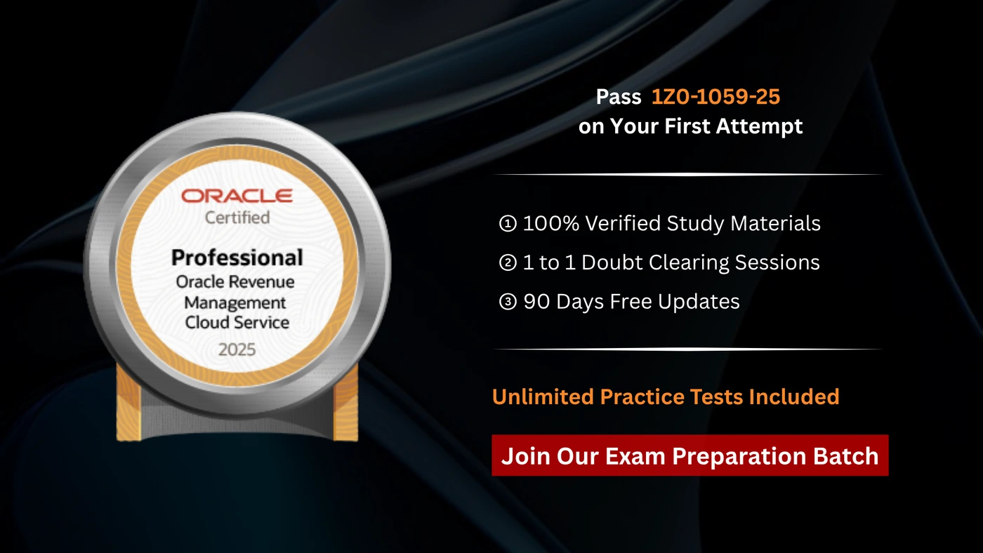 Oracle Revenue Management Cloud Service 2025 Implementation Professional