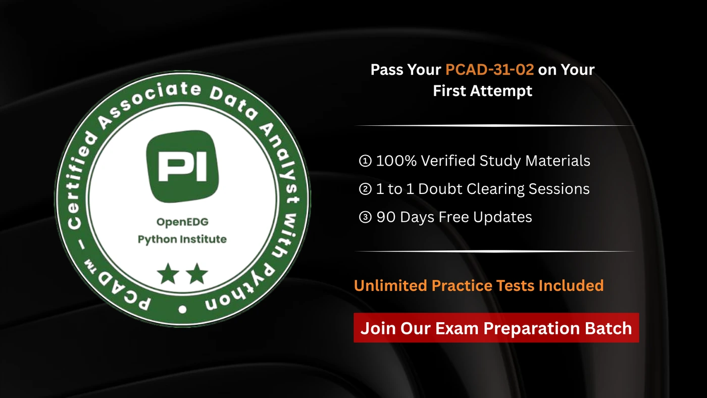 PCAD - Certified Associate Data Analyst with Python