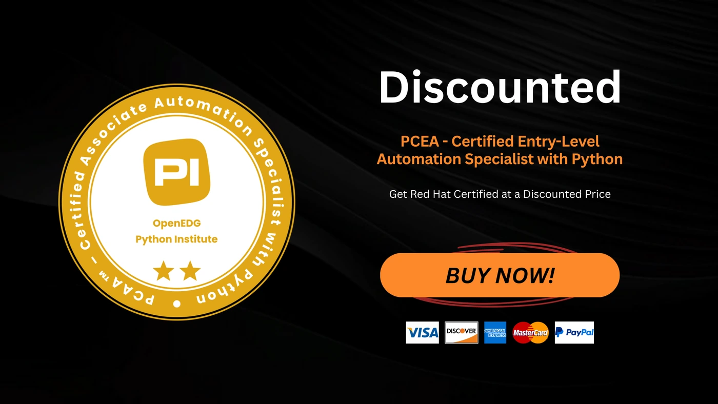 PCEA - Certified Entry-Level Automation Specialist with Python