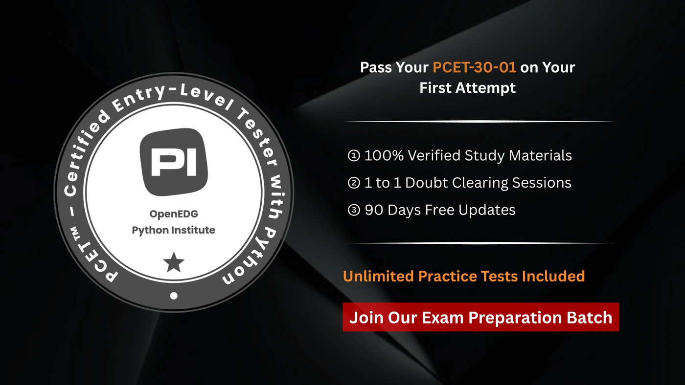 PCET - Certified Entry-Level Tester with Python