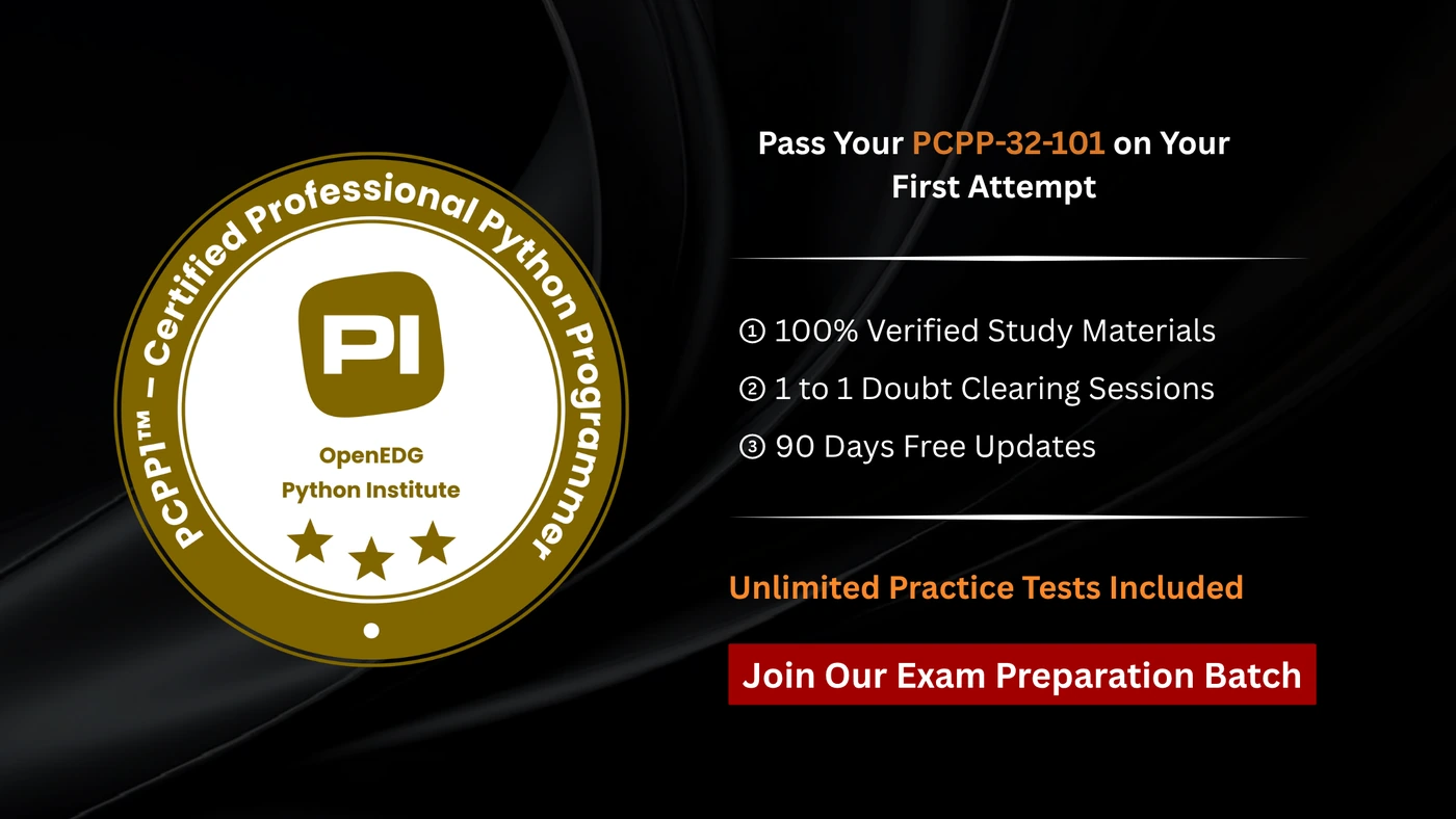 PCPP1 - Certified Professional in Python Programming 1