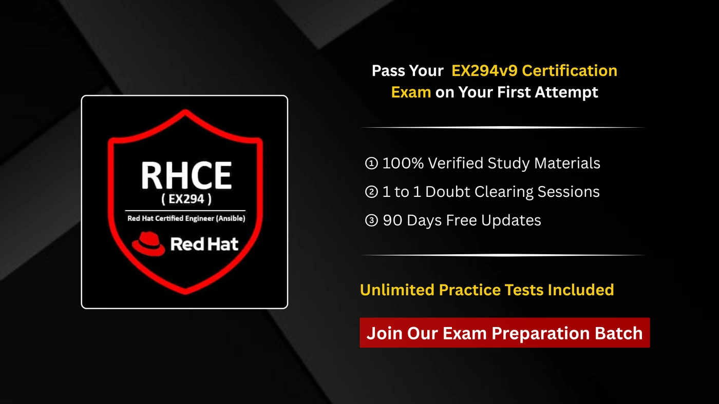 RHCE EX294 v10 Training | Red Hat Certified Engineer Certification