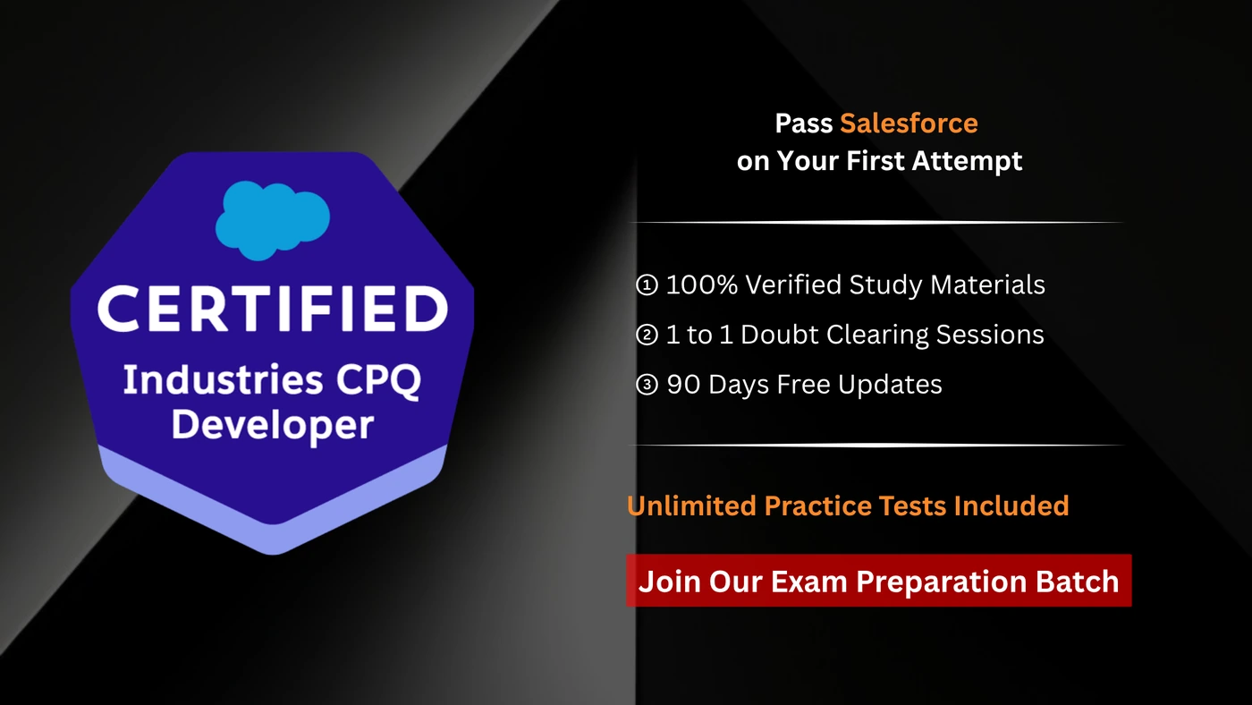 Salesforce Certified Industries CPQ Developer