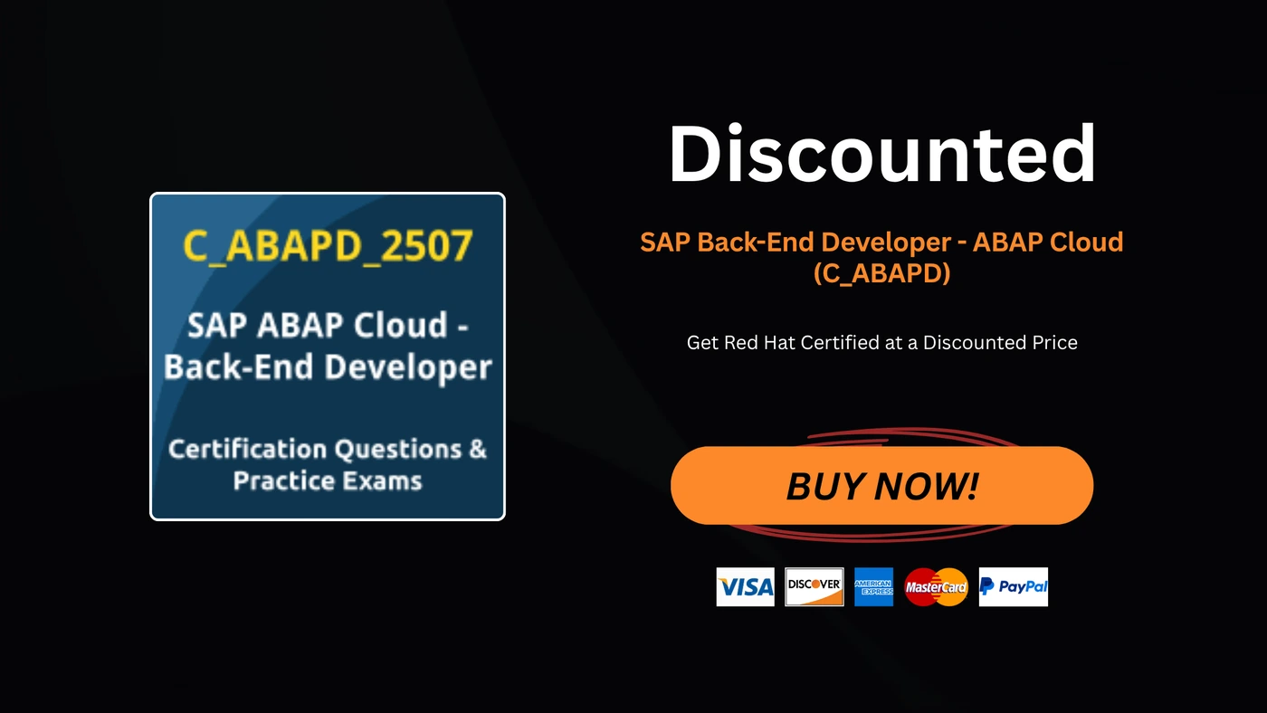 SAP Back-End Developer - ABAP Cloud (C_ABAPD)
