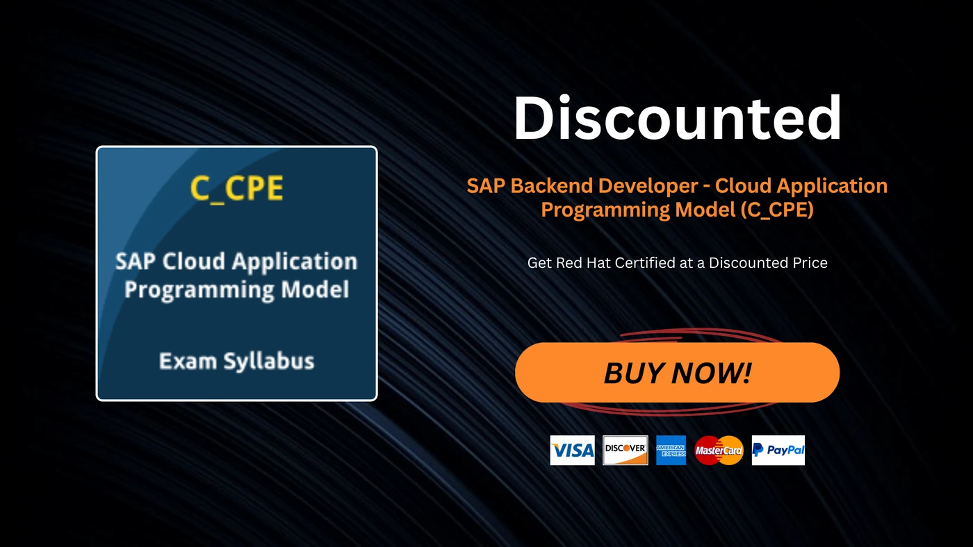 SAP Backend Developer - Cloud Application Programming Model (C_CPE)