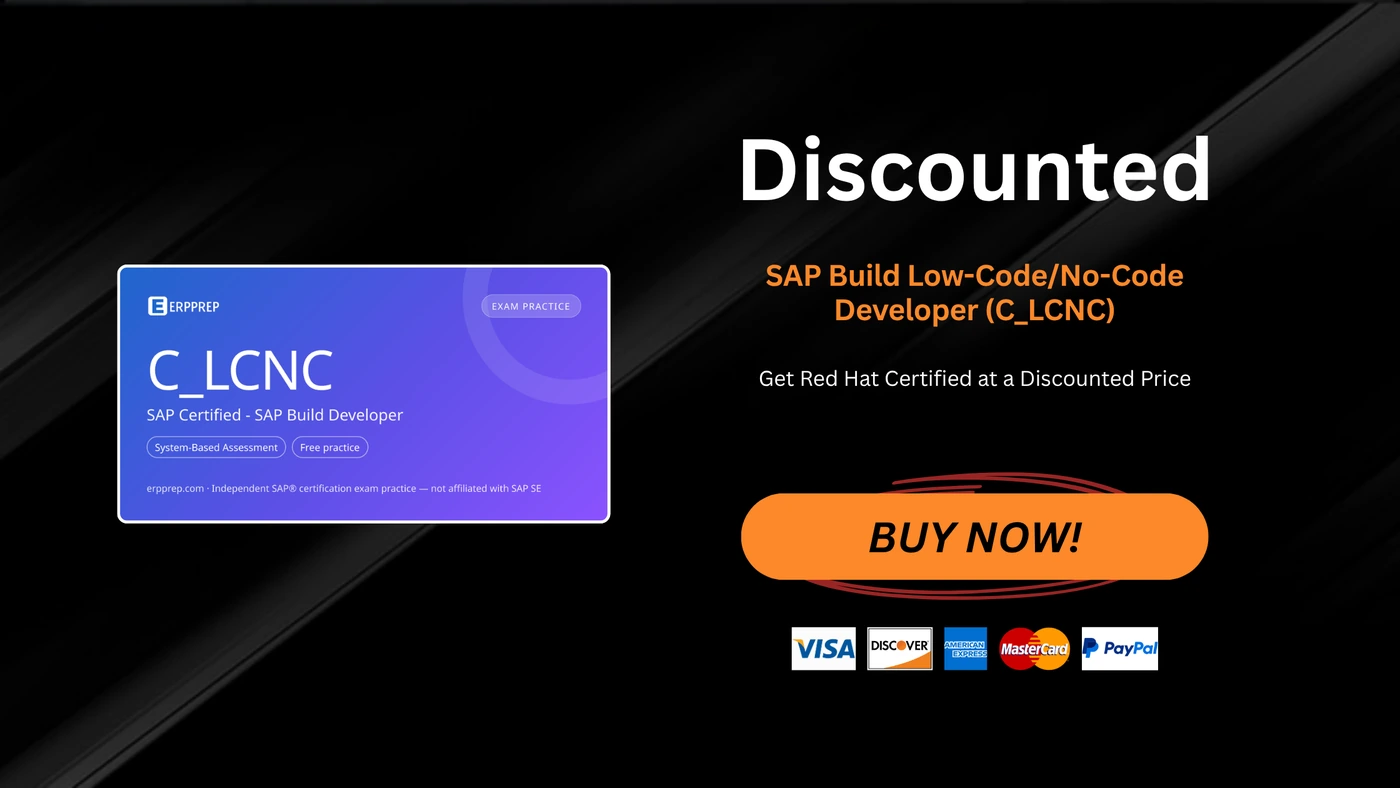 SAP Build Low-Code/No-Code Developer (C_LCNC)