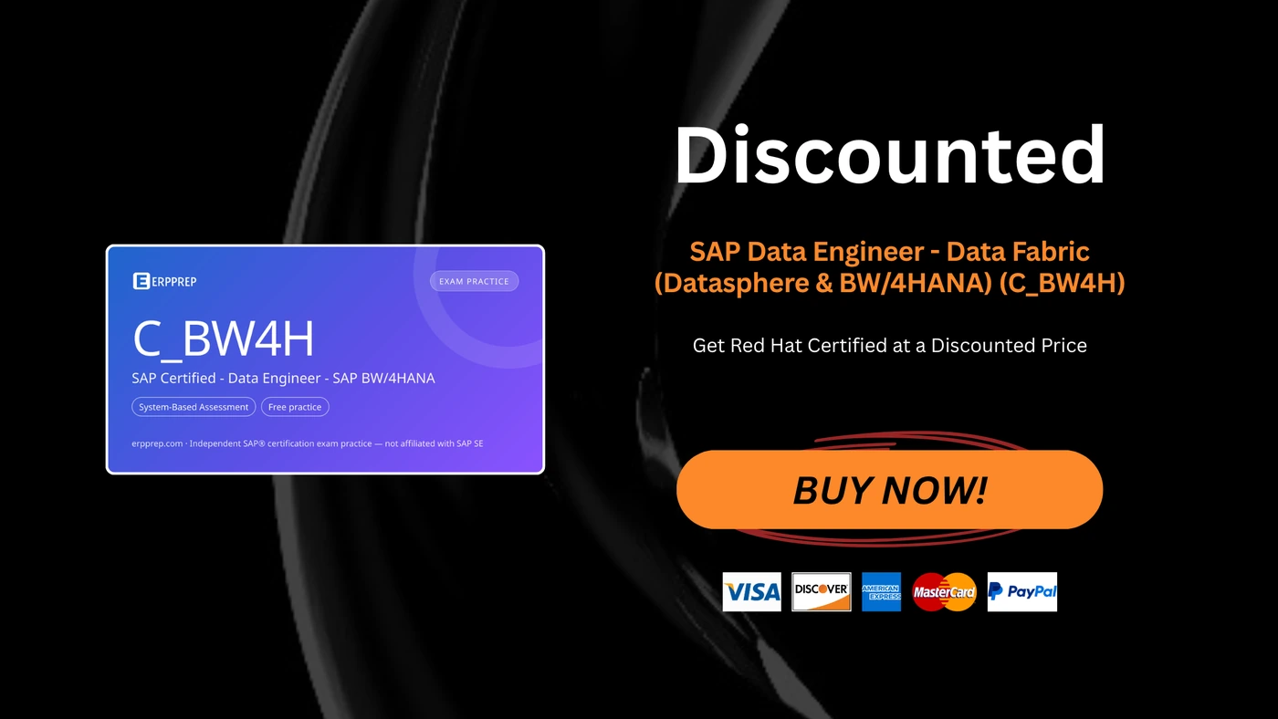 SAP Data Engineer - Data Fabric (Datasphere & BW/4HANA) (C_BW4H)