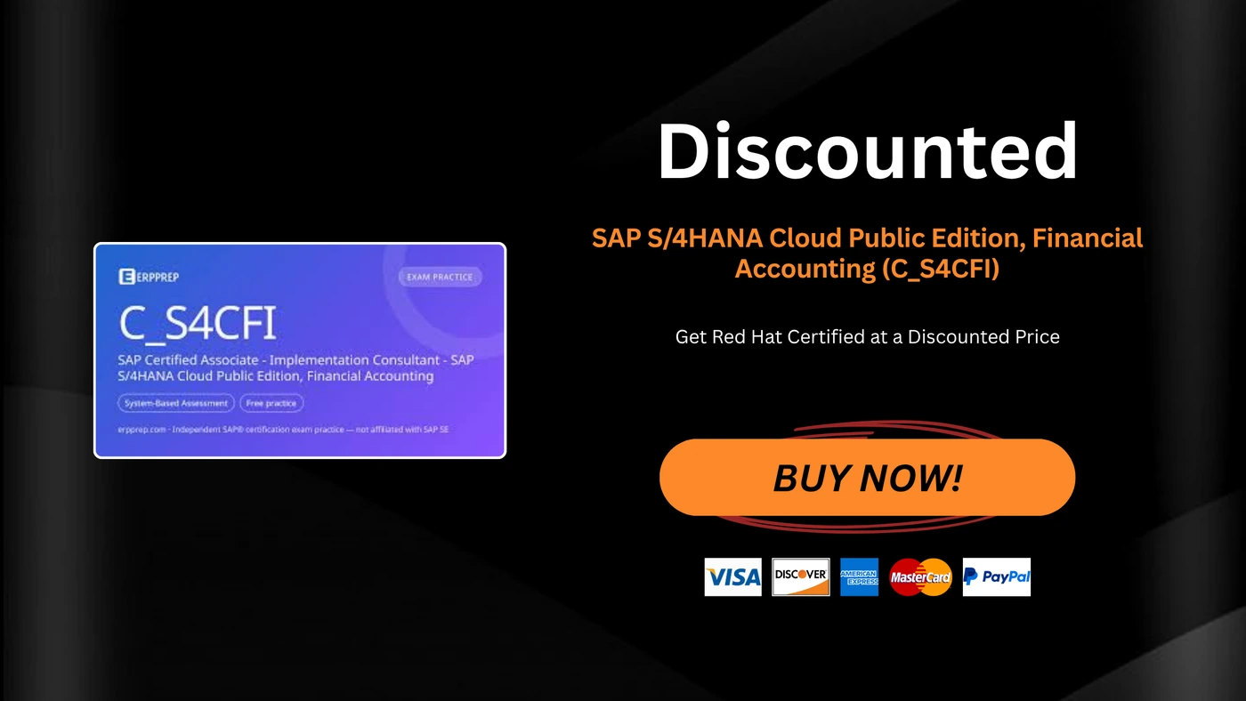 SAP S/4HANA Cloud Public Edition, Financial Accounting (C_S4CFI)