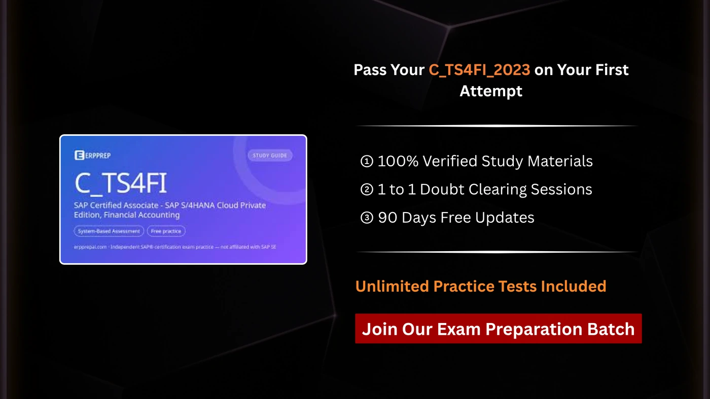 SAP S/4HANA Financial Accounting (C_TS4FI)