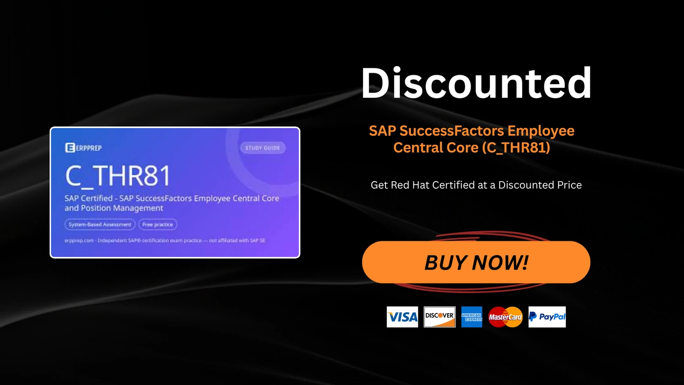 SAP SuccessFactors Employee Central Core (C_THR81)