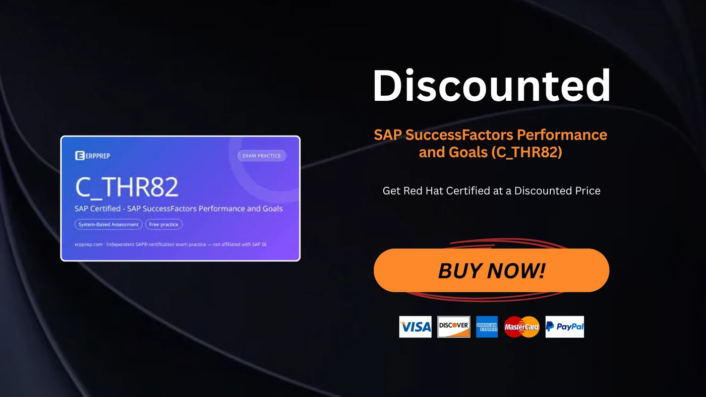 SAP SuccessFactors Performance and Goals (C_THR82)