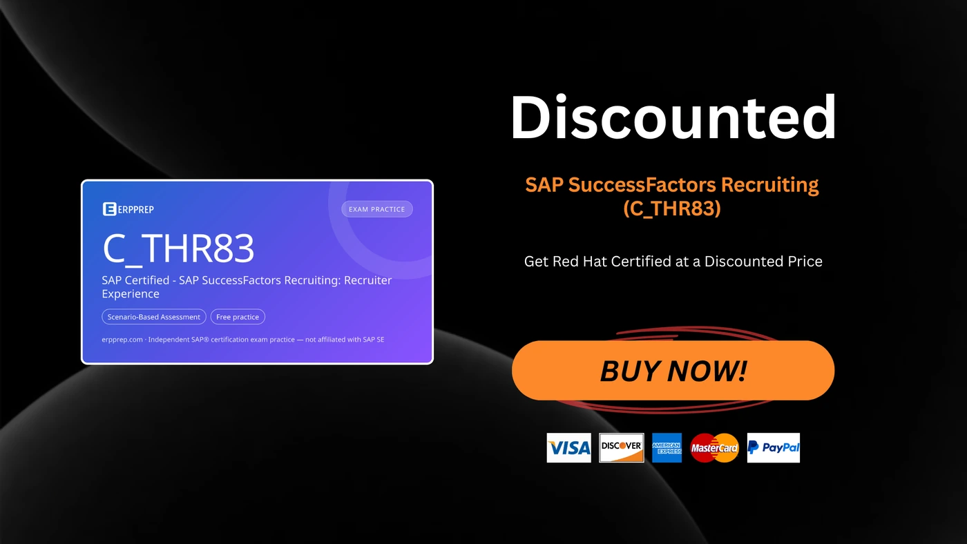 SAP SuccessFactors Recruiting (C_THR83)
