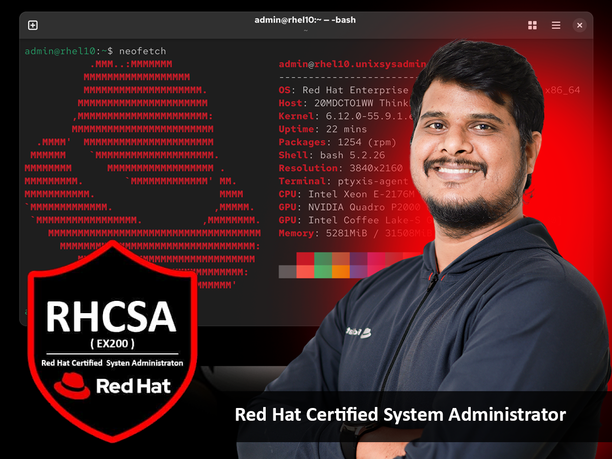 RHCSA EX200v9  Red Hat Certified System Administrator