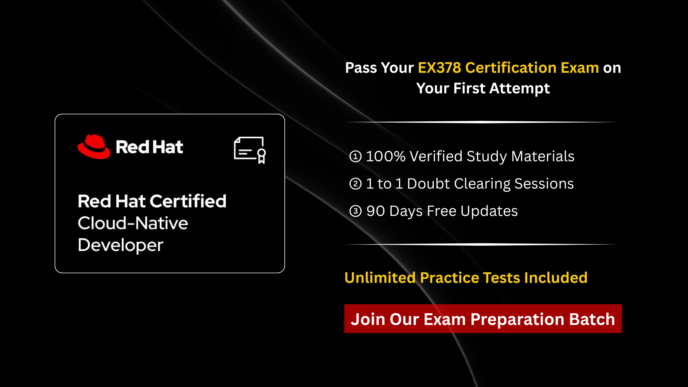 EX378 Red Hat Certified Specialist in Cloud-native Development