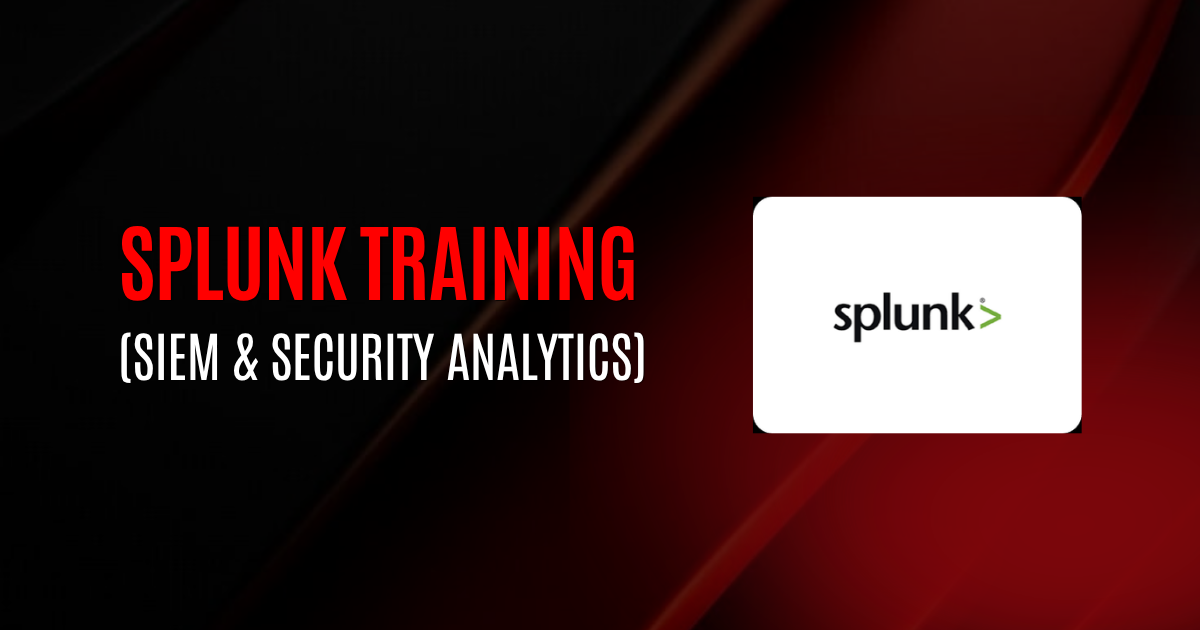 Splunk Training (SIEM & Security Analytics)