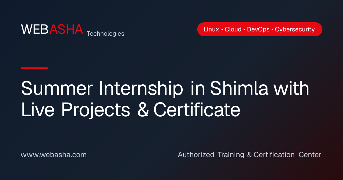 Summer Internship in Shimla with Live Projects & Certificate