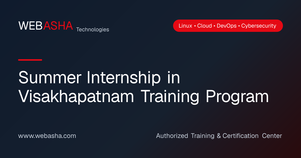 Summer Internship in Visakhapatnam Training Program