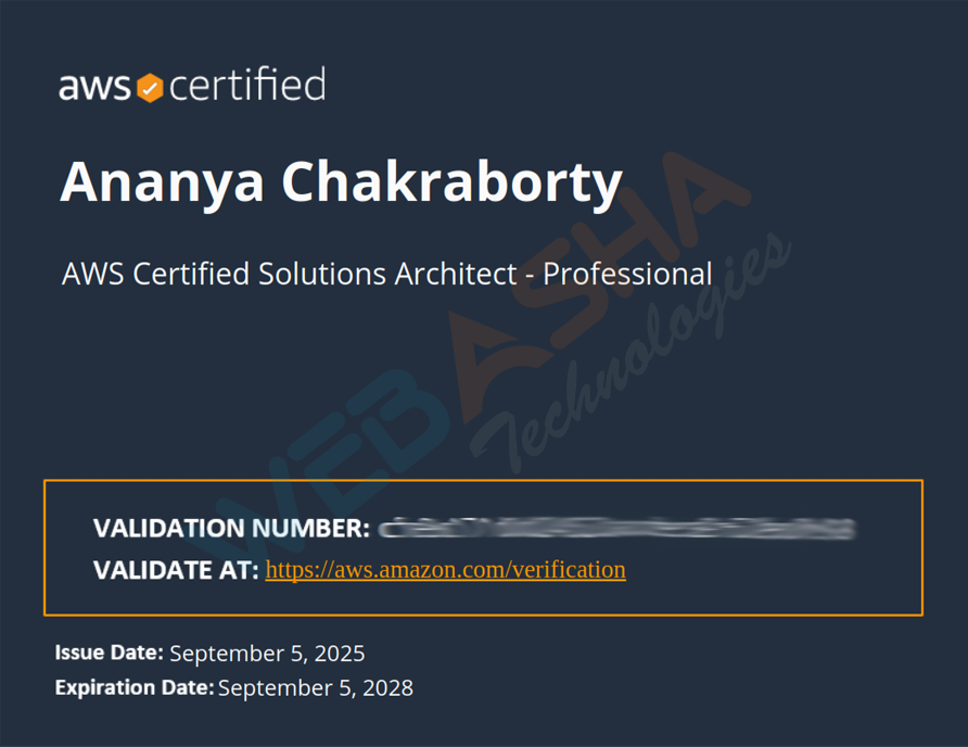 Certified candidate