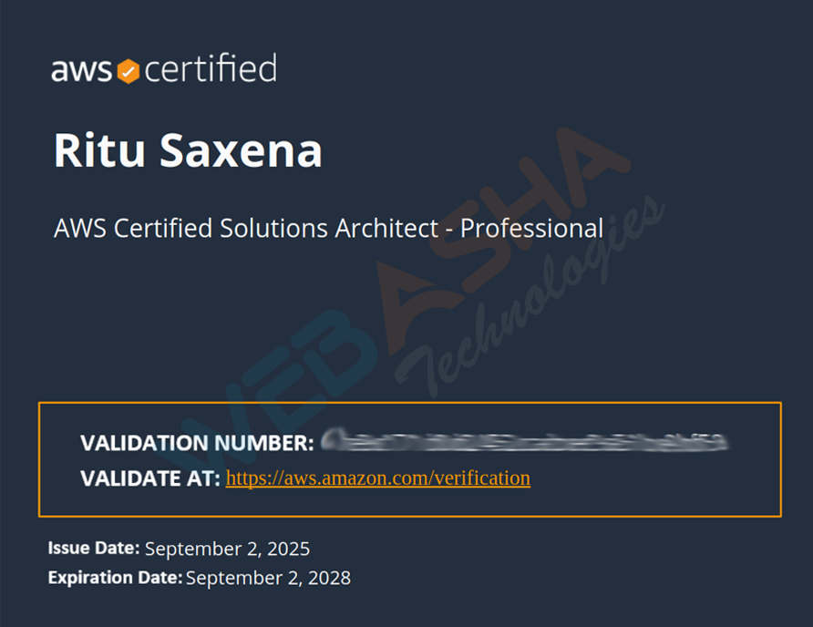 Certified candidate
